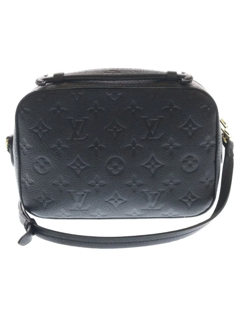 Louis Vuitton Empreinte Saintonge Mini Shoulder Bag Black Leather Gold
